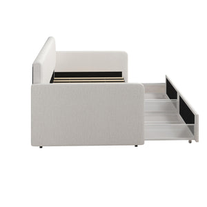 RealRooms Stratford Daybed with Storage Drawers - Cream - Twin
