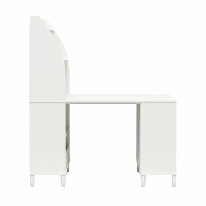 Max & Finn Cloud Kids' Desk with Shelves - White