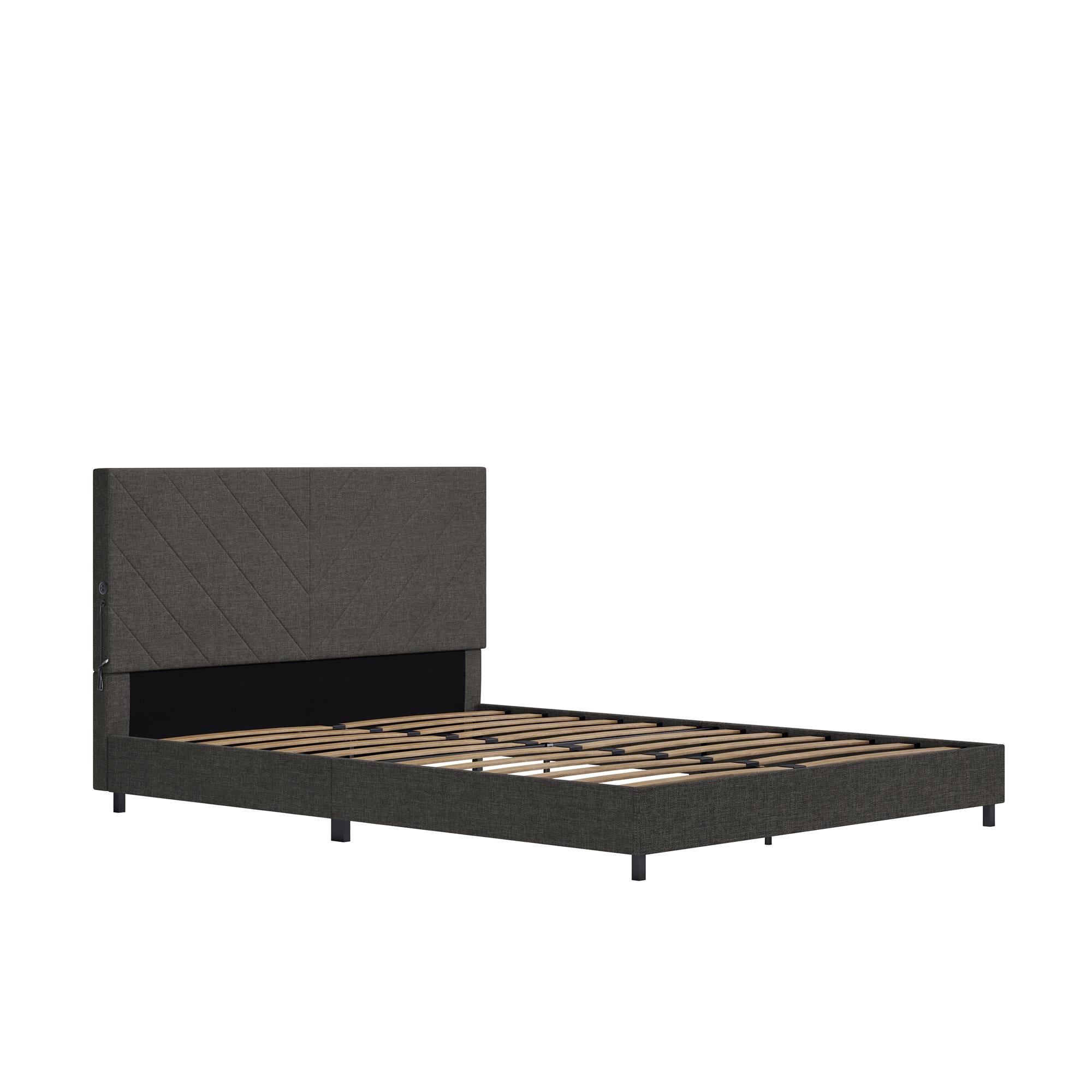 DHP Paxson Futon Sofa Bed with USB - Gray - Full