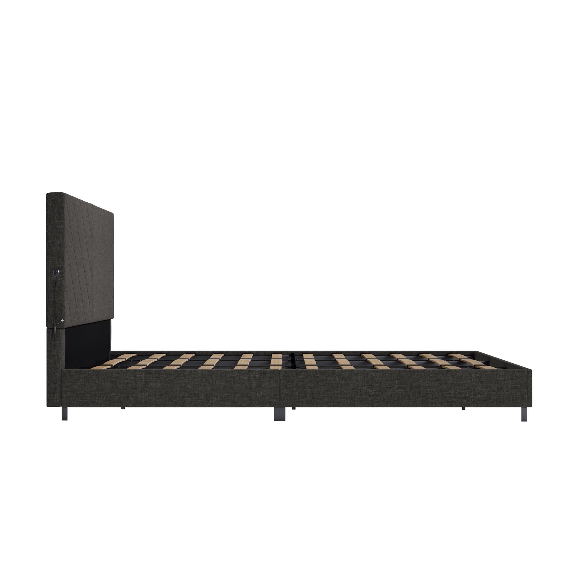 DHP Paxson Futon Sofa Bed with USB - Gray - King