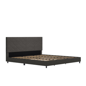 DHP Paxson Futon Sofa Bed with USB - Gray - King