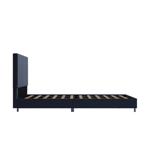 DHP Paxson Futon Sofa Bed with USB - Navy - Queen