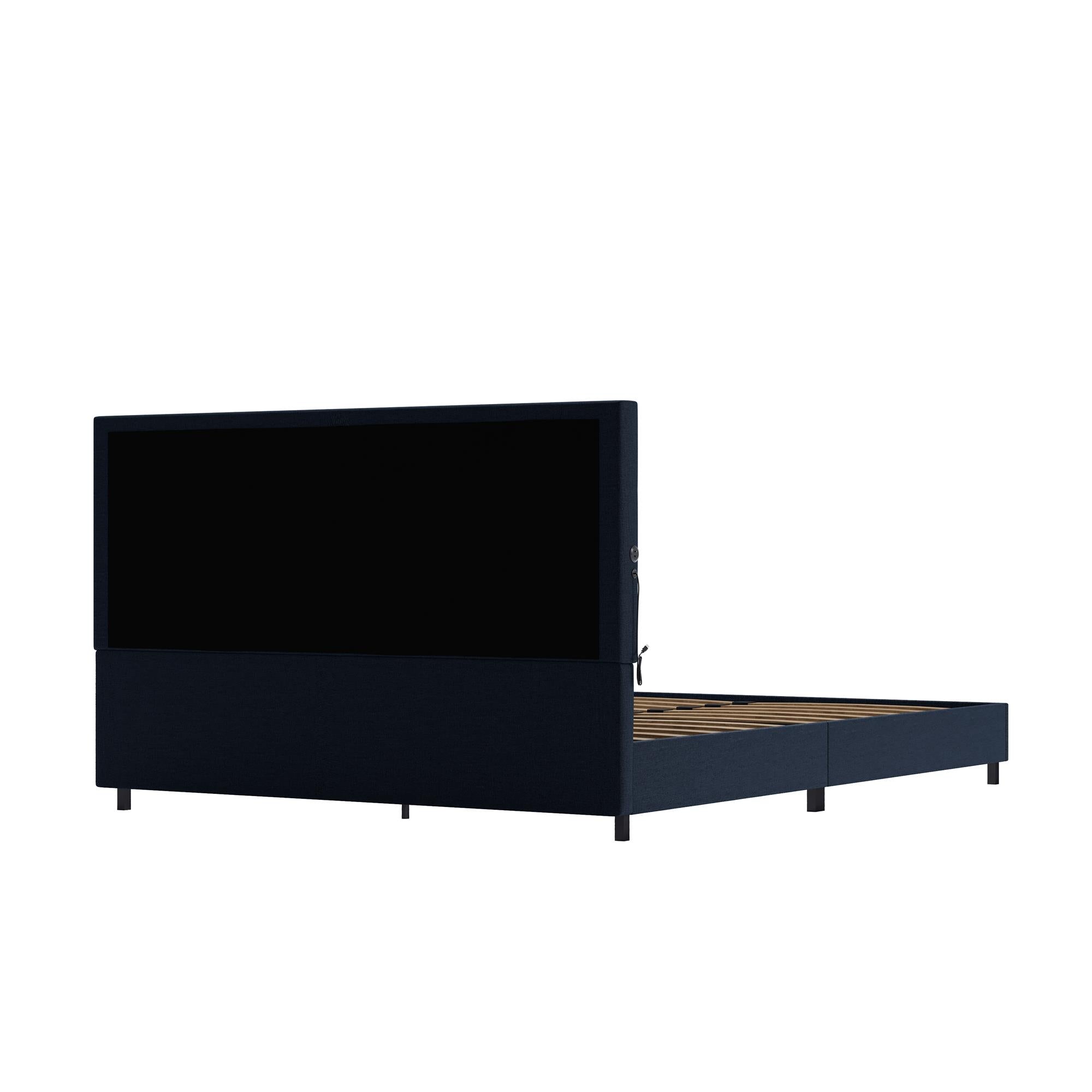 DHP Paxson Futon Sofa Bed with USB - Navy - Queen