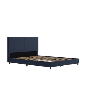 DHP Paxson Futon Sofa Bed with USB - Navy - Queen