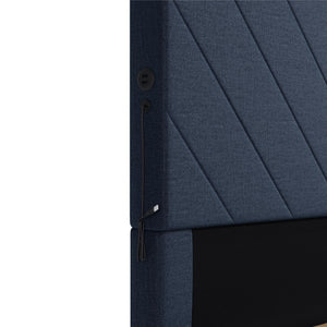DHP Paxson Futon Sofa Bed with USB - Navy - Queen