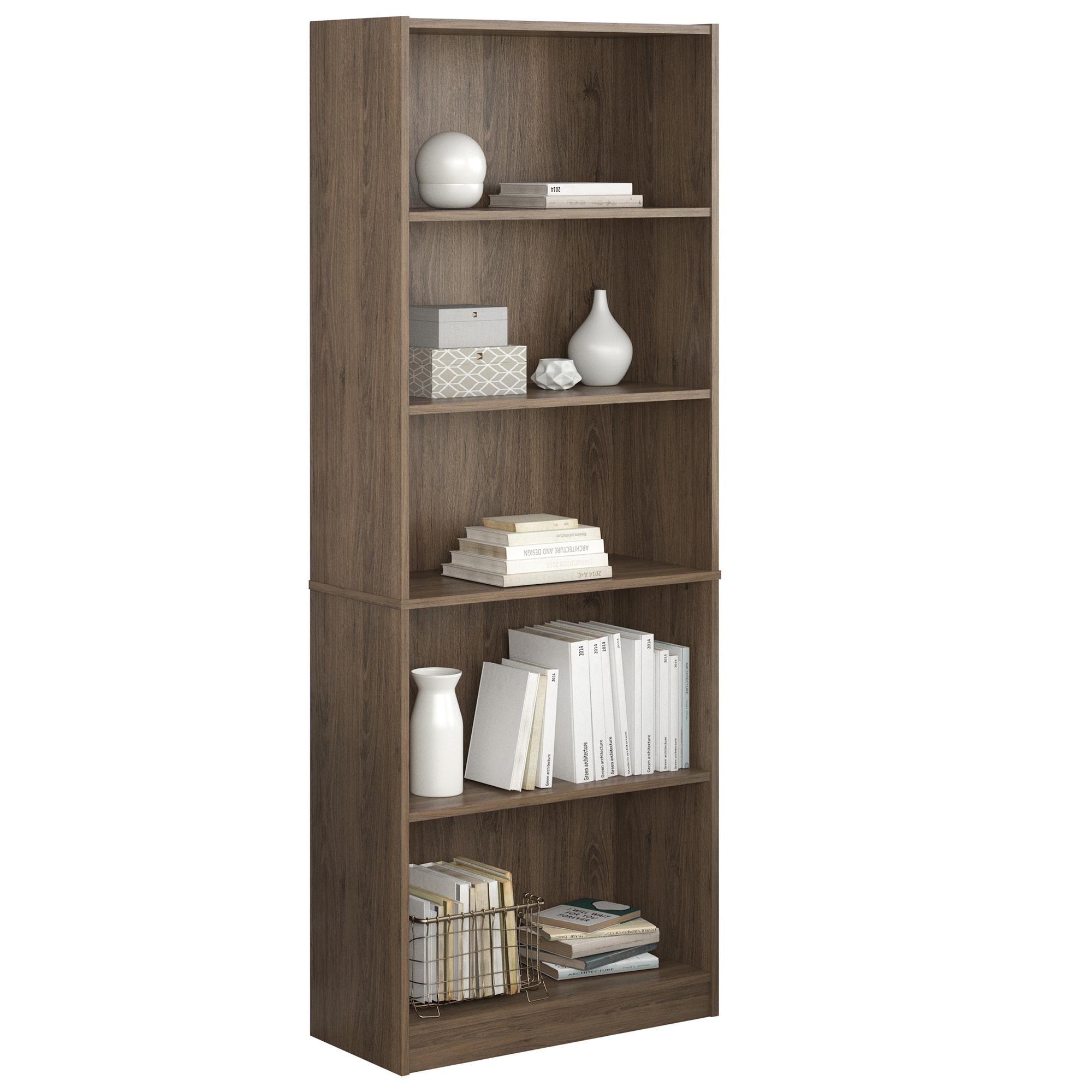Ameriwood Home Hayden 5 Shelf Bookcase - Rustic Oak