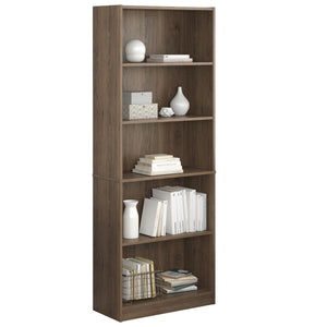 Ameriwood Home Hayden 5 Shelf Bookcase - Rustic Oak