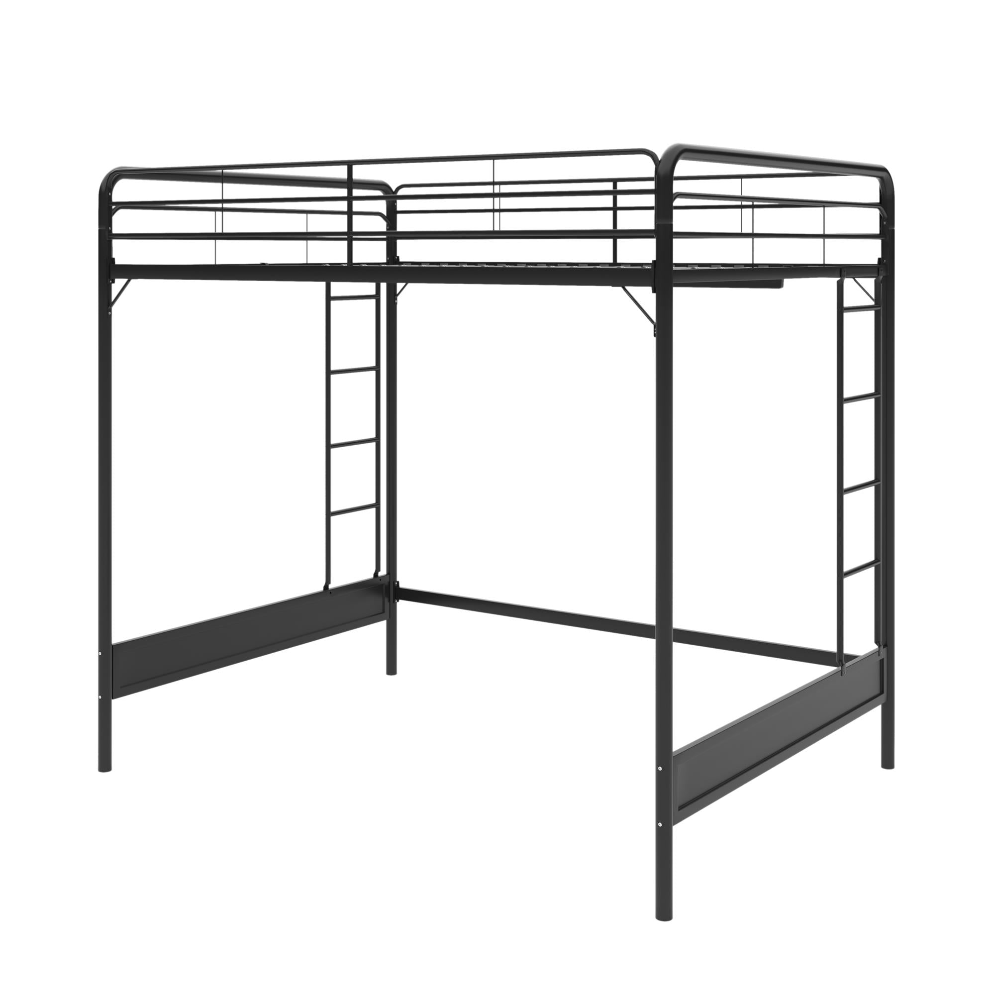RealRooms Colten Loft Bed - Black - Full