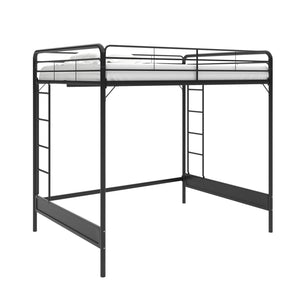 RealRooms Colten Loft Bed - Black - Full
