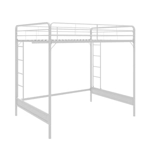 RealRooms Colten Loft Bed - White - Full