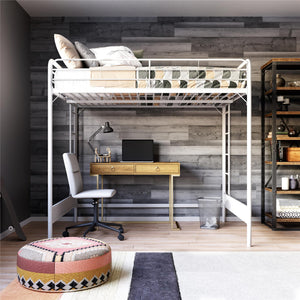 RealRooms Colten Loft Bed - White - Full