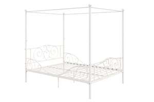 DHP Canopy Metal Bed - Off White - Full