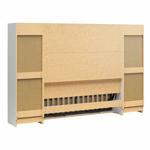 Novogratz Her Majesty Daybed with 2 Storage Cabinets - White - Full