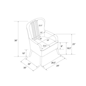 Novogratz William Accent Chair - White