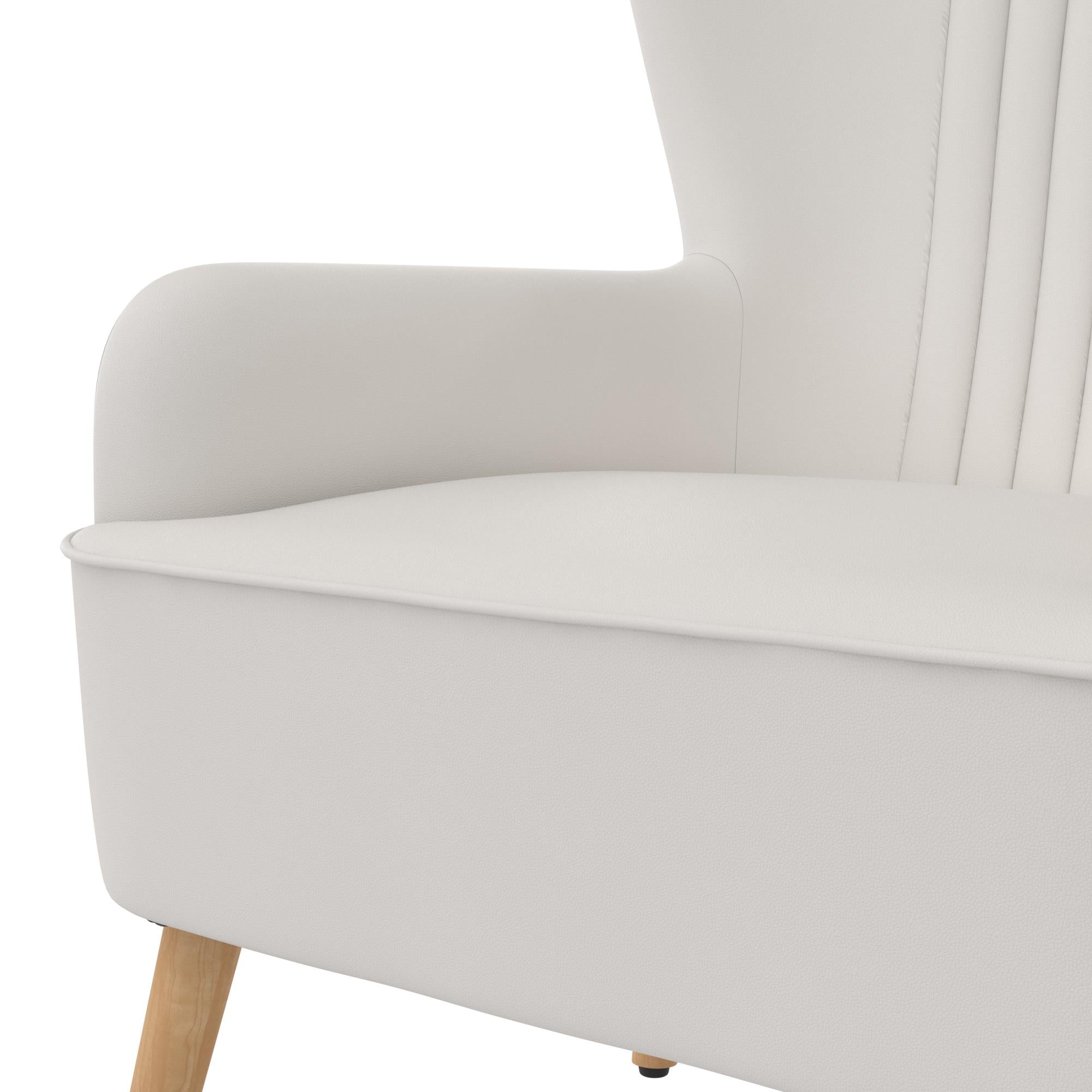 Novogratz William Accent Chair - White