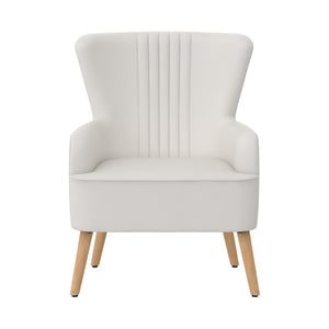 Novogratz William Accent Chair - White