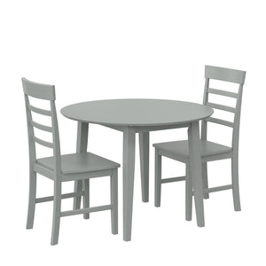 Novogratz Brooks 3-Piece Dining Set - Gray