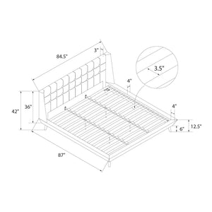 DHP Aliyah Upholstered Bed Frame - Blue - King