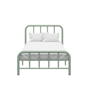 RealRooms Marva Twin Metal Bed Frame with Headboard - Pale Green - Twin