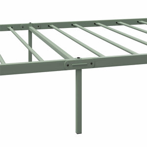 RealRooms Marva Twin Metal Bed Frame with Headboard - Pale Green - Twin