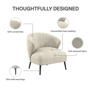 DHP Alice Accent Chair - Tan