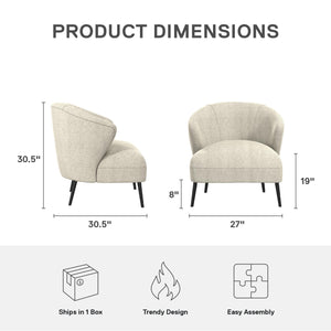 DHP Alice Accent Chair - Tan