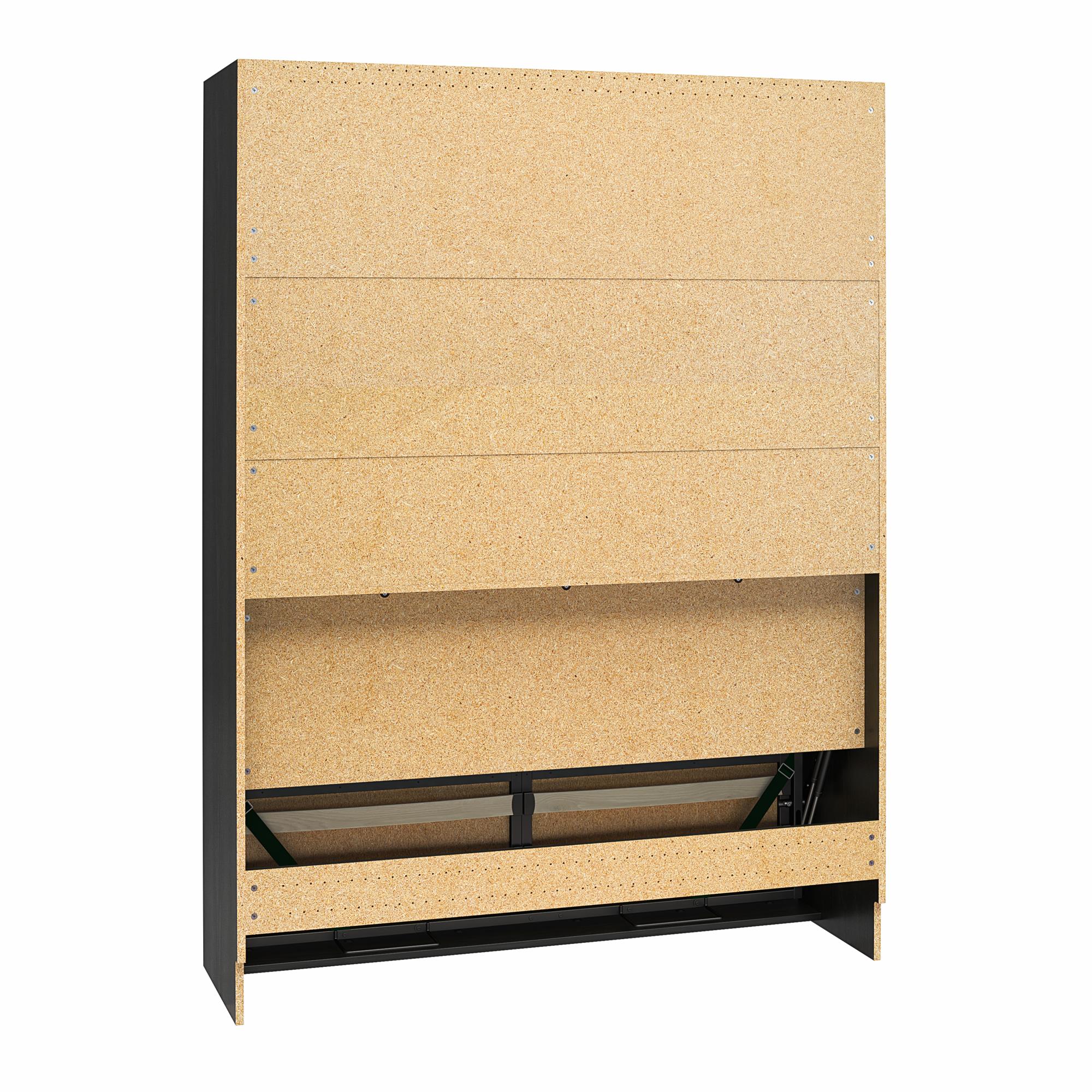 Novogratz Her Majesty Murphy Bed, Full Size - Black Oak - Full