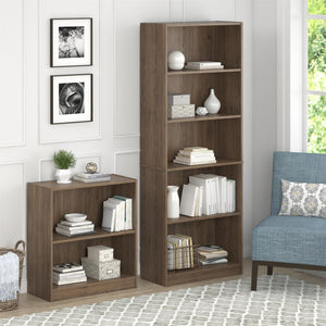 Ameriwood Home Hayden 5 Shelf Bookcase - Rustic Oak