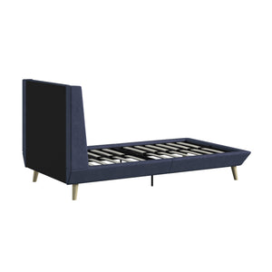 DHP Aliyah Upholstered Bed Frame - Blue - Twin