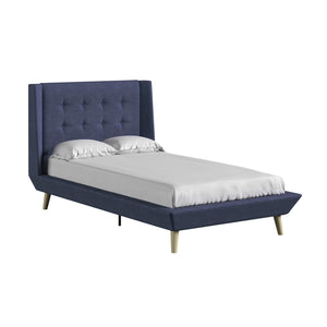 DHP Aliyah Upholstered Bed Frame - Blue - Twin