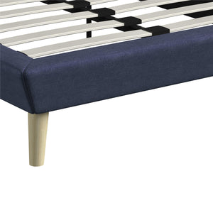 DHP Aliyah Upholstered Bed Frame - Blue - Twin