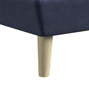 DHP Aliyah Upholstered Bed Frame - Blue - Twin