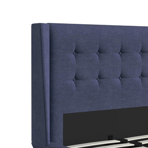 DHP Aliyah Upholstered Bed Frame - Blue - Twin