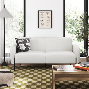 Mr. Kate Roxanne 73.5" Upholstered Sofa - Ivory Textured Chenille - 2-Seater