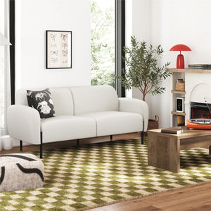 Mr. Kate Roxanne 73.5" Upholstered Sofa - Ivory Textured Chenille - 2-Seater
