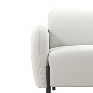 Mr. Kate Roxanne 73.5" Upholstered Sofa - Ivory Textured Chenille - 2-Seater