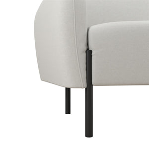 Mr. Kate Roxanne 73.5" Upholstered Sofa - Ivory Textured Chenille - 2-Seater