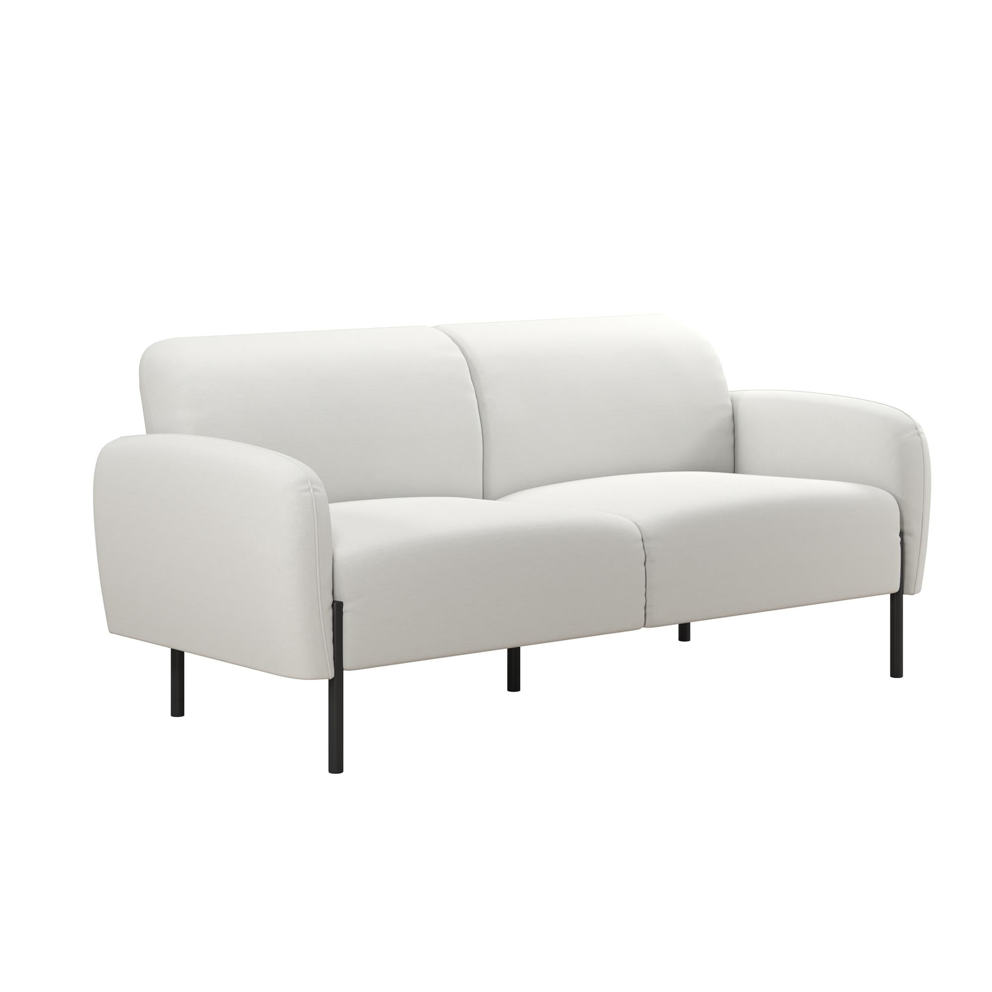 Mr. Kate Roxanne 73.5" Upholstered Sofa - Ivory Textured Chenille - 2-Seater