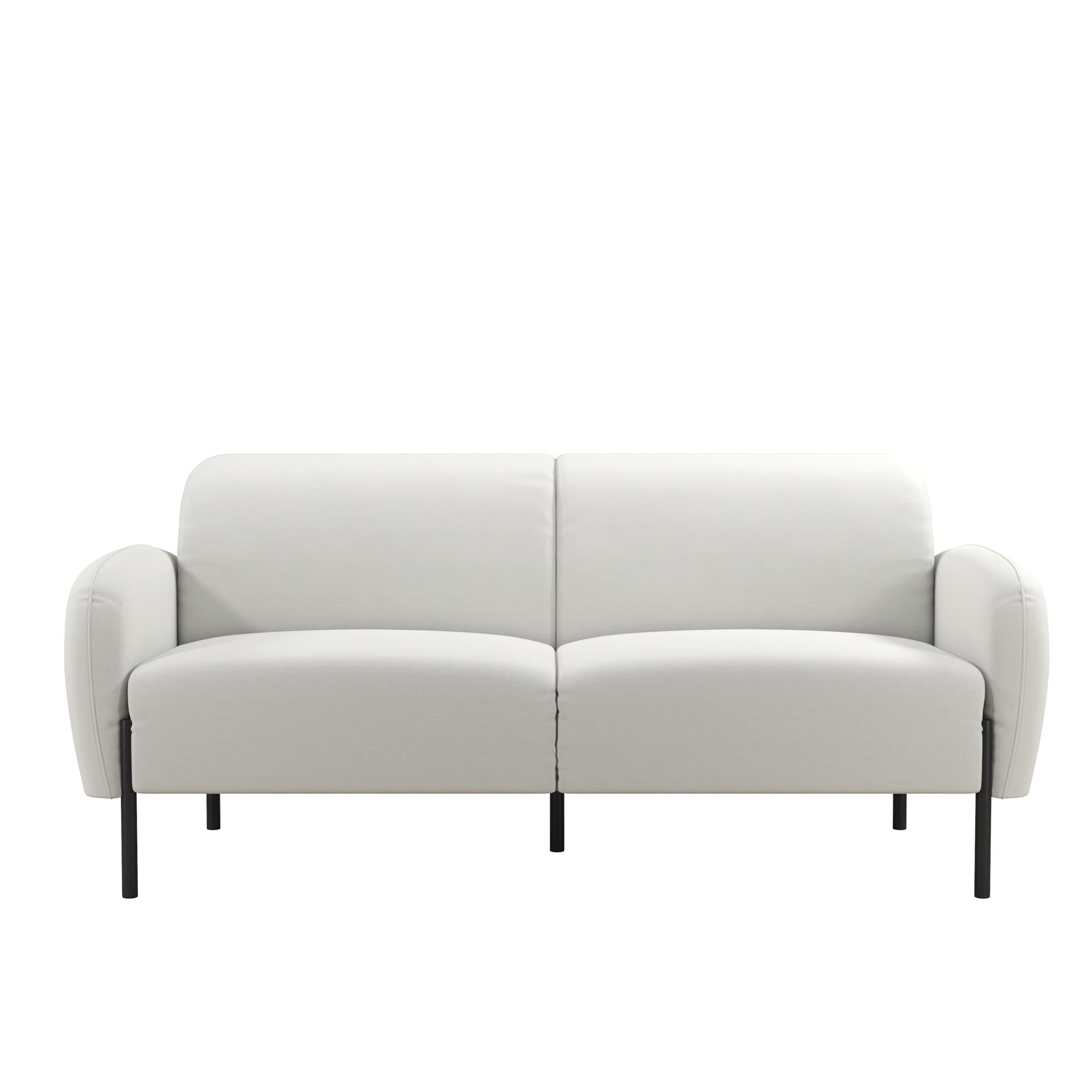 Mr. Kate Roxanne 73.5" Upholstered Sofa - Ivory Textured Chenille - 2-Seater