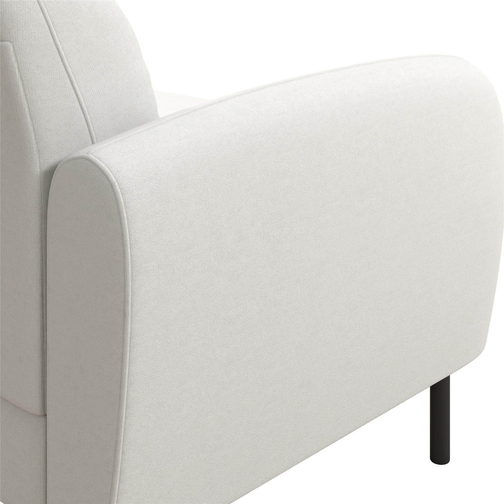 Mr. Kate Roxanne 73.5" Upholstered Sofa - Ivory Textured Chenille - 2-Seater