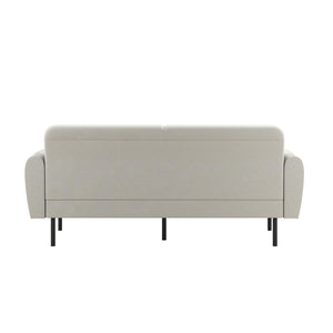 Mr. Kate Roxanne 73.5" Upholstered Sofa - Light Gray Textured Chenille - 2-Seater