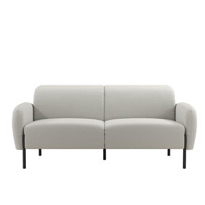Mr. Kate Roxanne 73.5" Upholstered Sofa - Light Gray Textured Chenille - 2-Seater