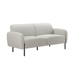 Mr. Kate Roxanne 73.5" Upholstered Sofa - Light Gray Textured Chenille - 2-Seater