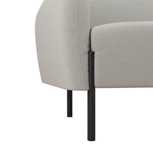 Mr. Kate Roxanne 73.5" Upholstered Sofa - Light Gray Textured Chenille - 2-Seater