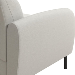 Mr. Kate Roxanne 73.5" Upholstered Sofa - Light Gray Textured Chenille - 2-Seater