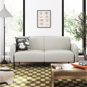 Mr. Kate Roxanne 73.5" Upholstered Sofa - Light Gray Textured Chenille - 2-Seater