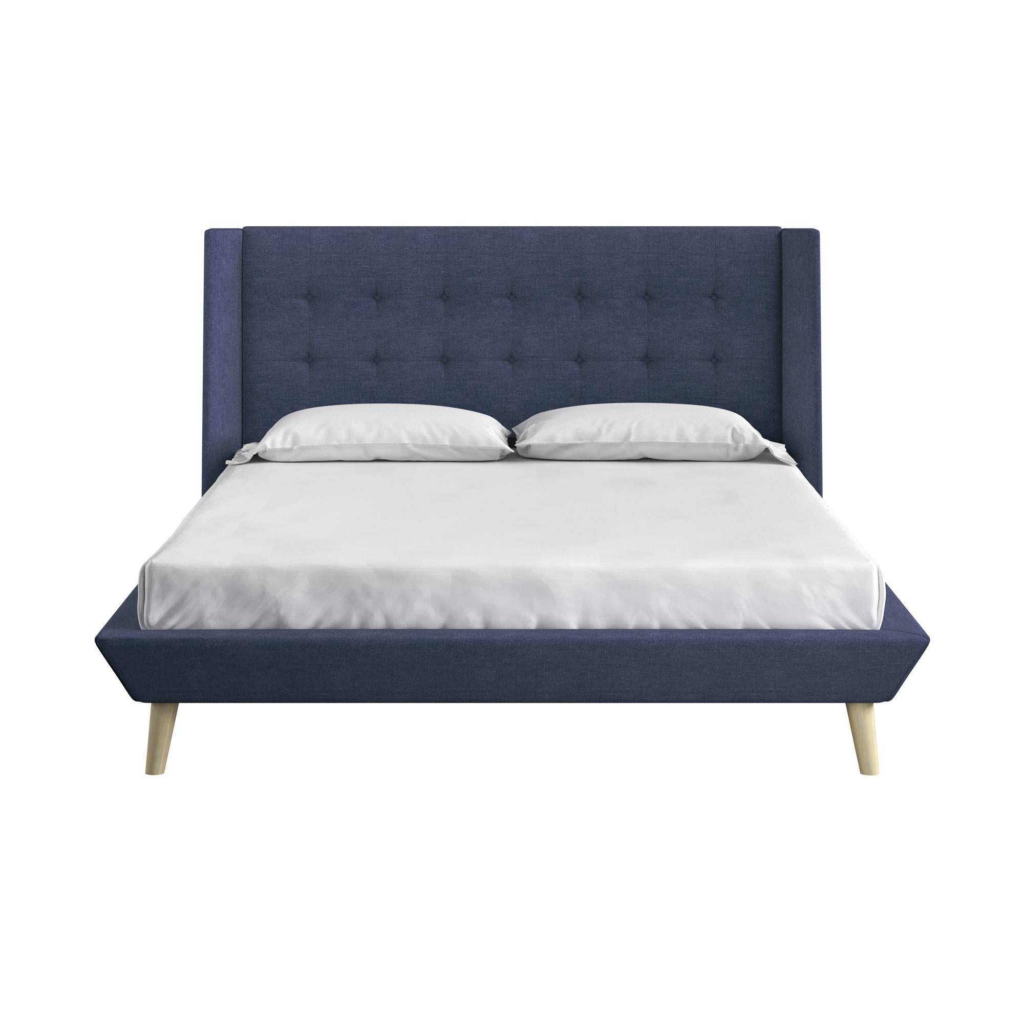DHP Aliyah Upholstered Bed Frame - Blue - Full
