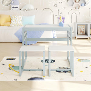 Max & Finn Signy 3-Piece Kids Activity Table Set - Powder Blue