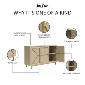 Mr. Kate Neely Wide Accent Cabinet - Pale Oak