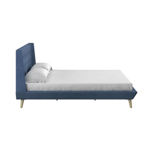 DHP Aliyah Upholstered Bed Frame - Blue - King